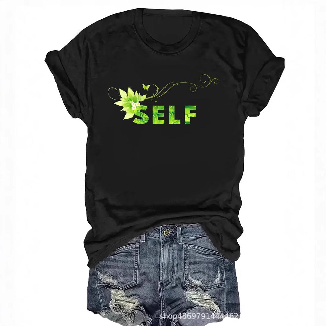 

Women s Fashion Round Neck T-Shirt for Cross-Border Trade Small