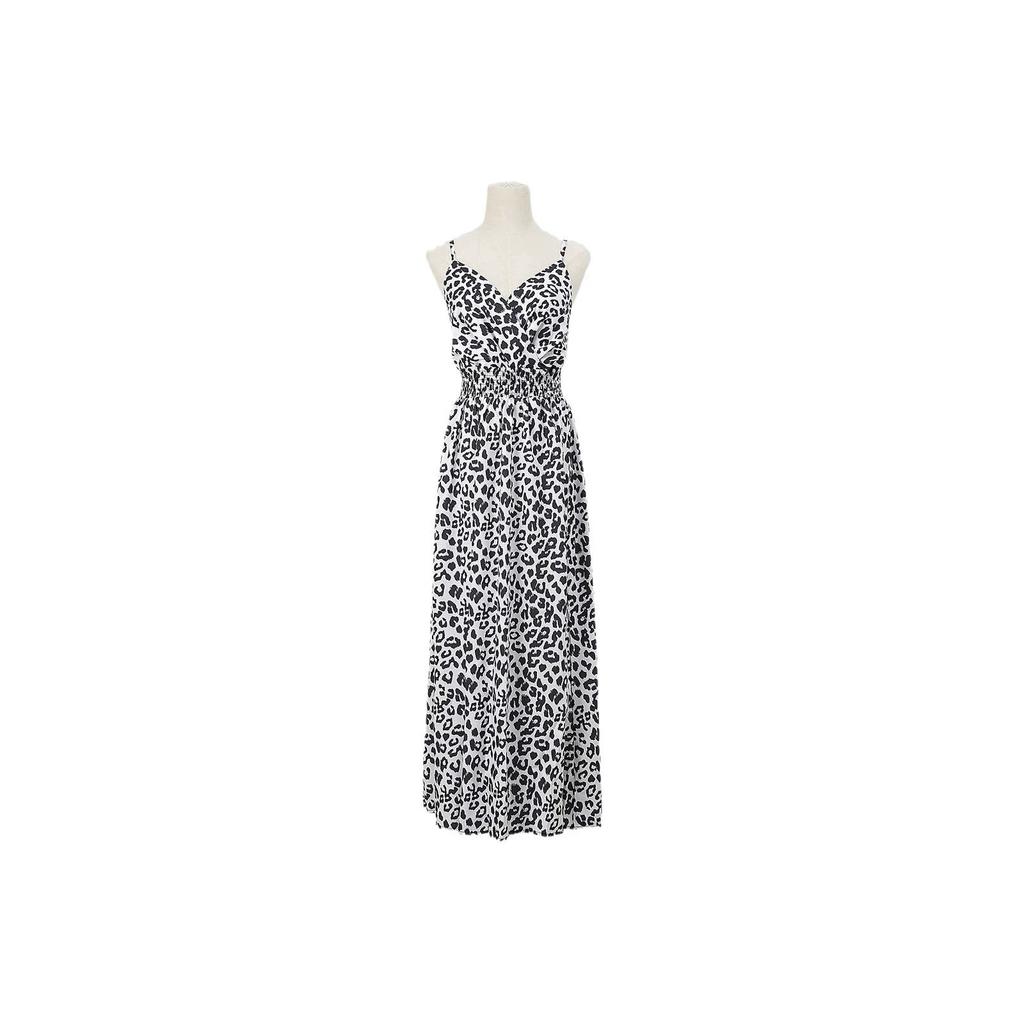 European and American Women's Clothing Amazon Popular Dress 2026 Summer Cross-border Leopard Print Suspender Group Foreign Trade Women's Clothing