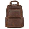Vintage Crazy Horse Leather Backpack Multifunctional Travel Bag Men'S Leather Handbag Large Capacity Cowhide Backpack