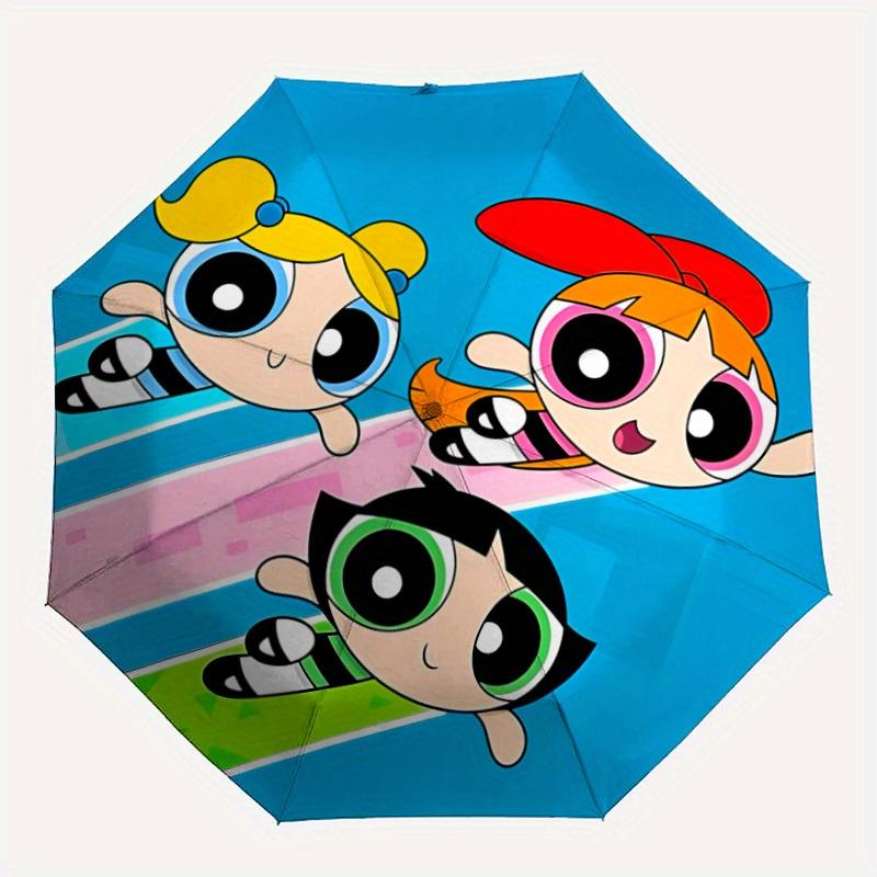 

1pc Powerpuff Girls Automatic Umbrella 8-Bone Design Compact Gear for Outdoor Travel, Perfect Gift for Friends or Family yy280828174