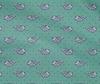 oneOone Cotton Flex Fabric Fish Block Printed Craft Fabric BTY 40 Inch Wide