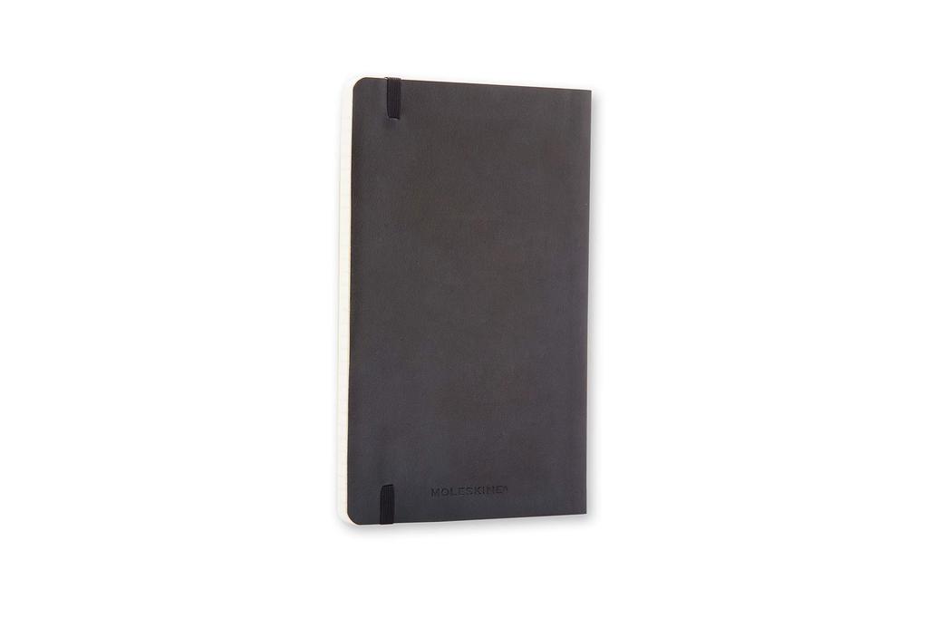 Moleskine Note Classic Notebook Soft Cover Horizontal Ruled Large Size 13cm X Height Black QP616 (Width 21cm)