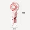 Handheld Mini Fan Air Conditioner USB Rechargeable Portable Mist Cooler Cooling Spray Humidifier Fan for Home/Office/Dorm