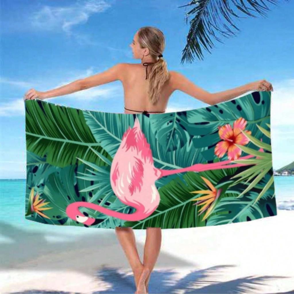 1pc Style Blue Mandalay Pattern Beach Towel,Ultra-Fine Fiber Beach Blanket,Highly Absorbent Bath Towel,Suitable For Summer