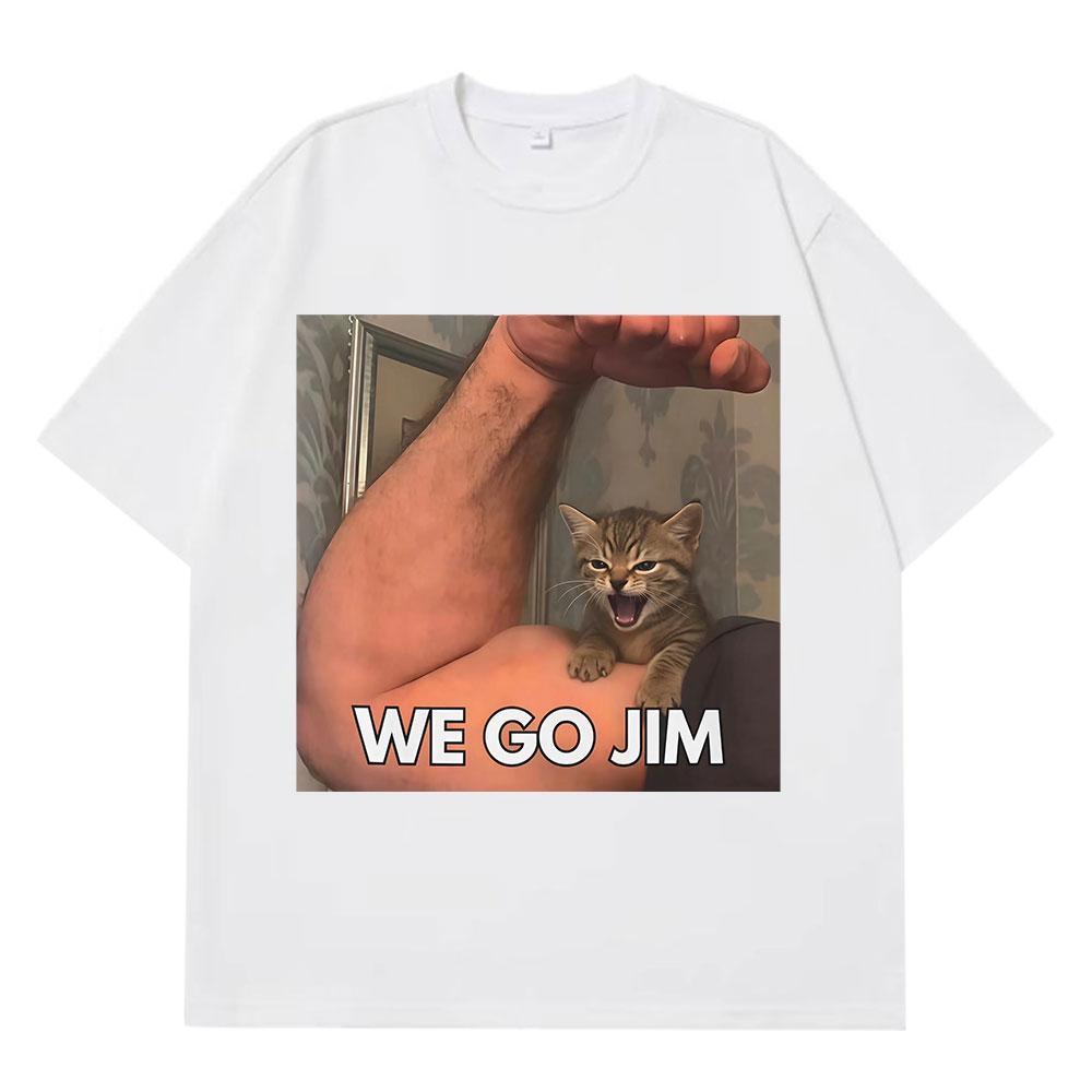 Lost In The Sauce Funny Cat Meme T Shirt Men Women Hiphop Clothing Tshirts Shortsleeved Loose Casual Cotton Harajuku Tshirts