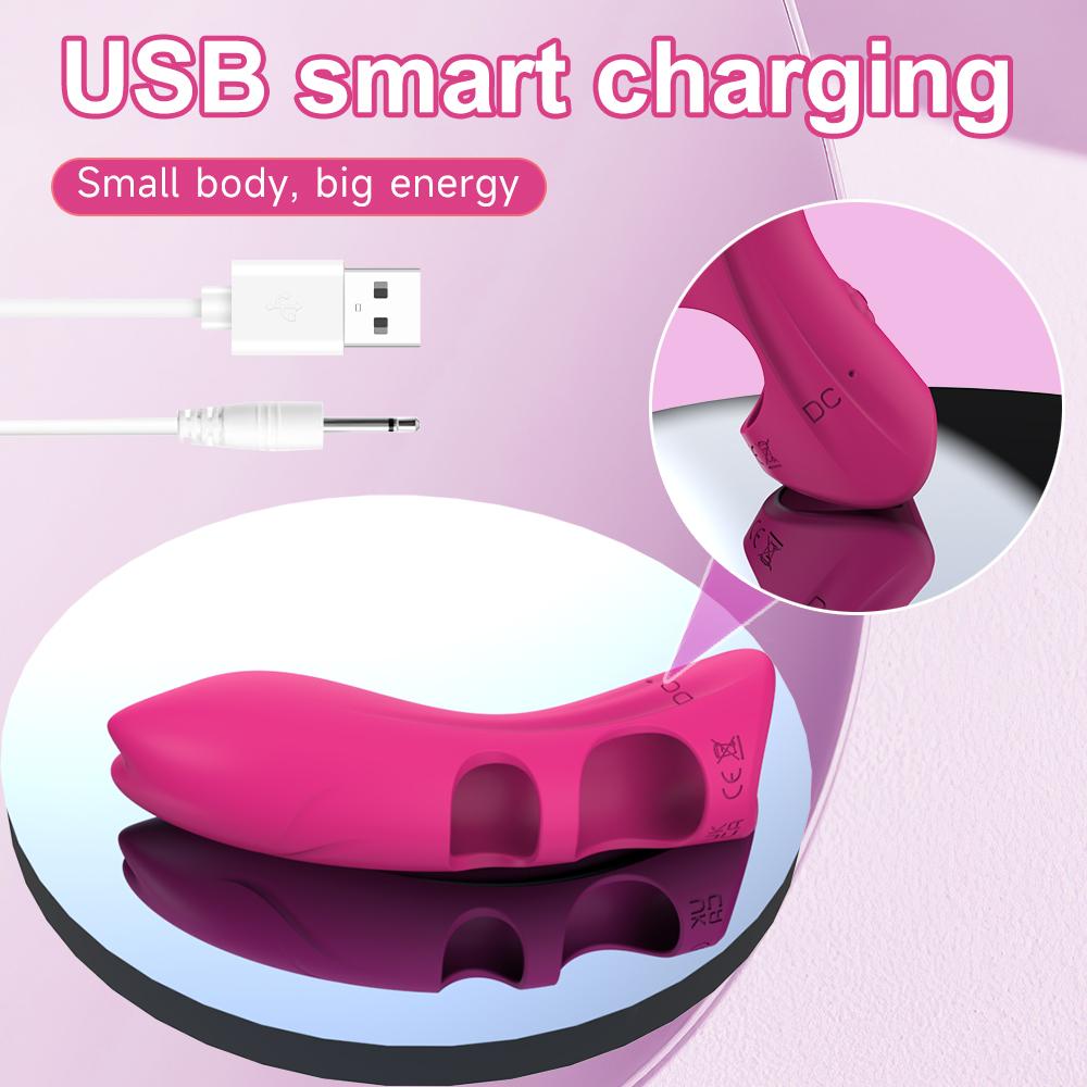 Finger Vibrator 10 Vibrating Modes Bullet Nipple G Spot Clitoral Stimulator Rechargeable Clit Vibrators Female Sex Toy for Women