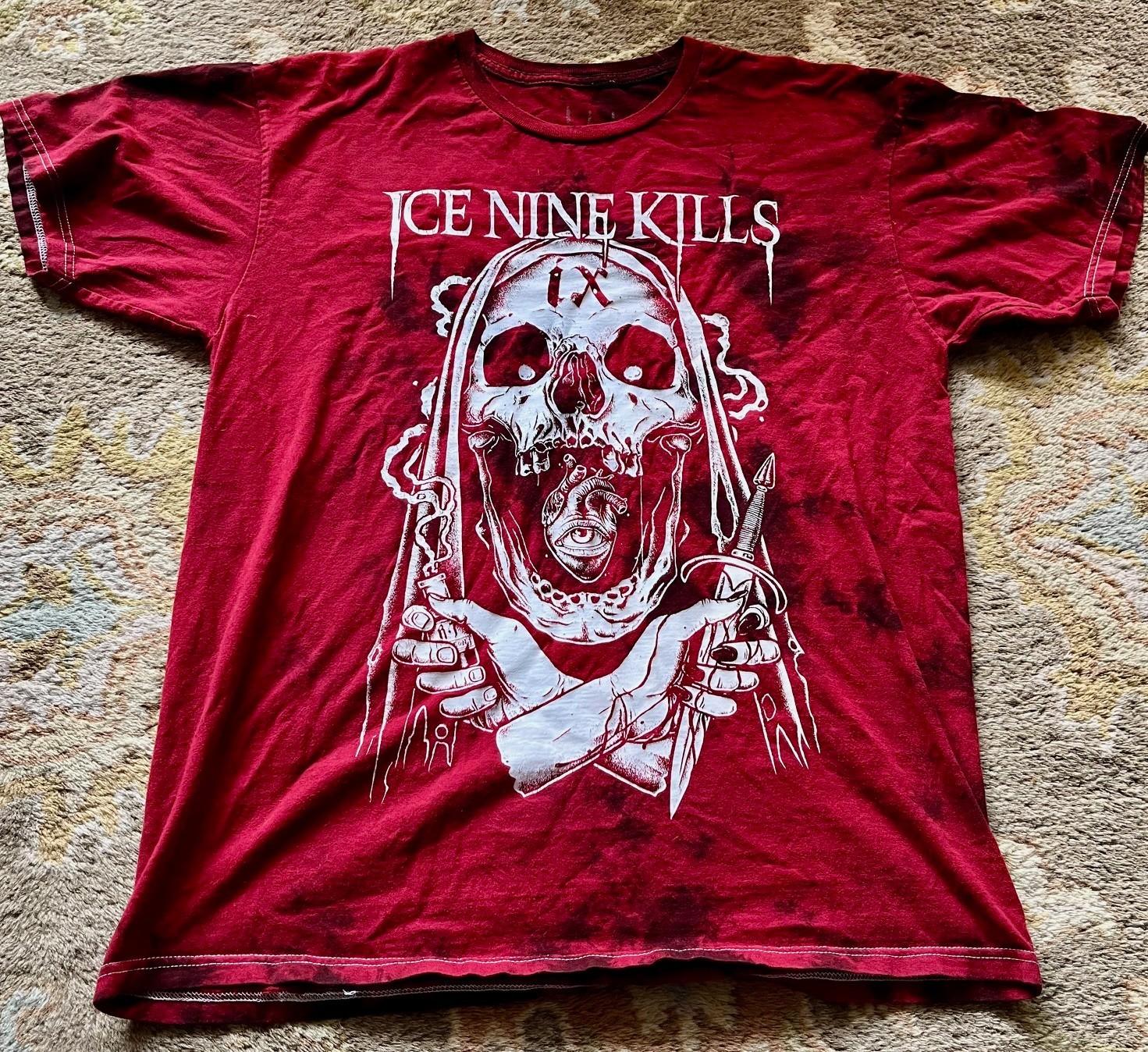 Vintage 2000 s Heavy Metal Red T-Shirt ICE NINE KILLS Size: XL S