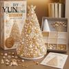 Creative Hobby Kits for Adults DIY Christmas Tree Beading Kit Beginners, Handmade 3D Ornament with Full Beaded Figurine Making Set Tools And