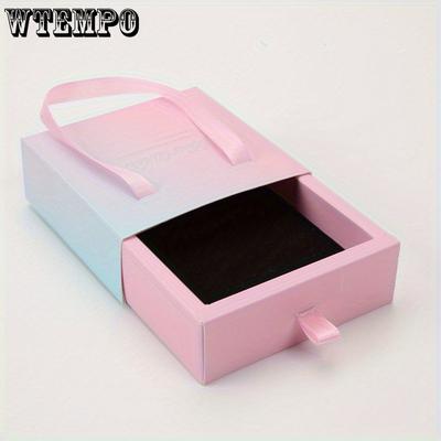 8pcs Pull-Out Drawer Jewelry Boxes with Handle Gift Packaging for Earring Bracelet Necklace Keychain Box Cards Festive Jewelry Gift Bag Packing Box