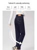 High-Waisted Slimming Straight-Leg Cigarette Pants for Petite Women, 2025 Spring/Autumn, Four-Way Stretch Blue.