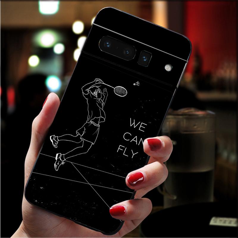 

Phone Case For Google Pixel 10 9 Pro XL 9A 8 7 6 Pro Pixel 8A 7A 6A Pixel 8 7 6 5 Badminton Sport Google Pixel 8 Pro