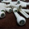 Pure Cow Bone Guitar String Peg with Copper Ring and Shell Dot - Universal Folk Guitar Fastener