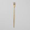 Abella Matte Stainless Steel Long Tea Fork Gold