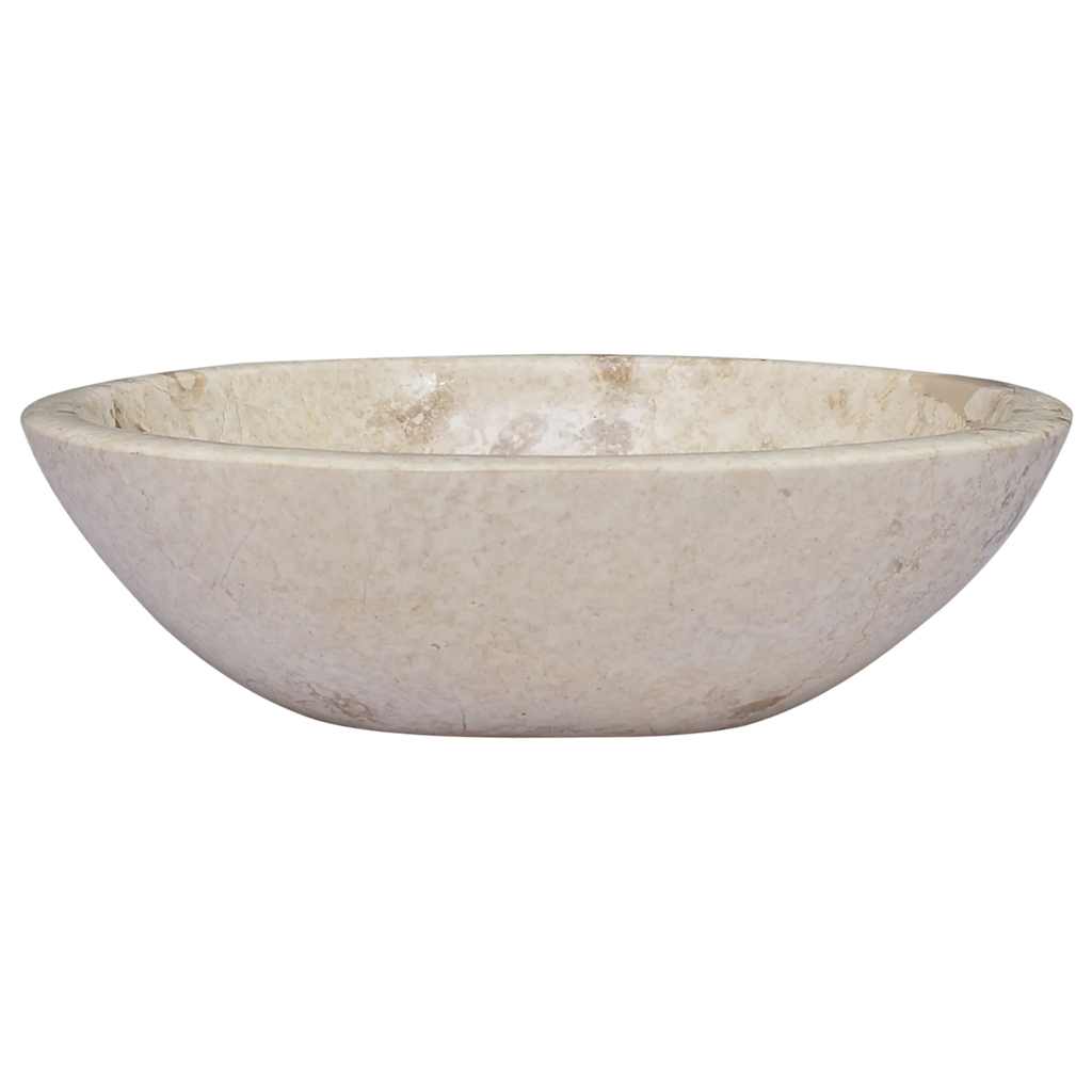 Vidaxl Sink, Cream, 53X40X15 Cm, Marble