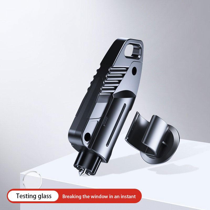 Auto Scheibenbrecher und Gurtschneider, 2-in-1 Auto Sicherheitshammer, Multifunktionaler Auto Glasbrecher, Tragbares Auto Notfallrettungswerkzeug