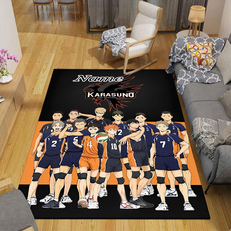 Custom 1Pc Volleyball Player Action Rug Office Carpet Indoor Outdoor Entrance Doormat Nonslip Soft And Comfortable Living Room D291583