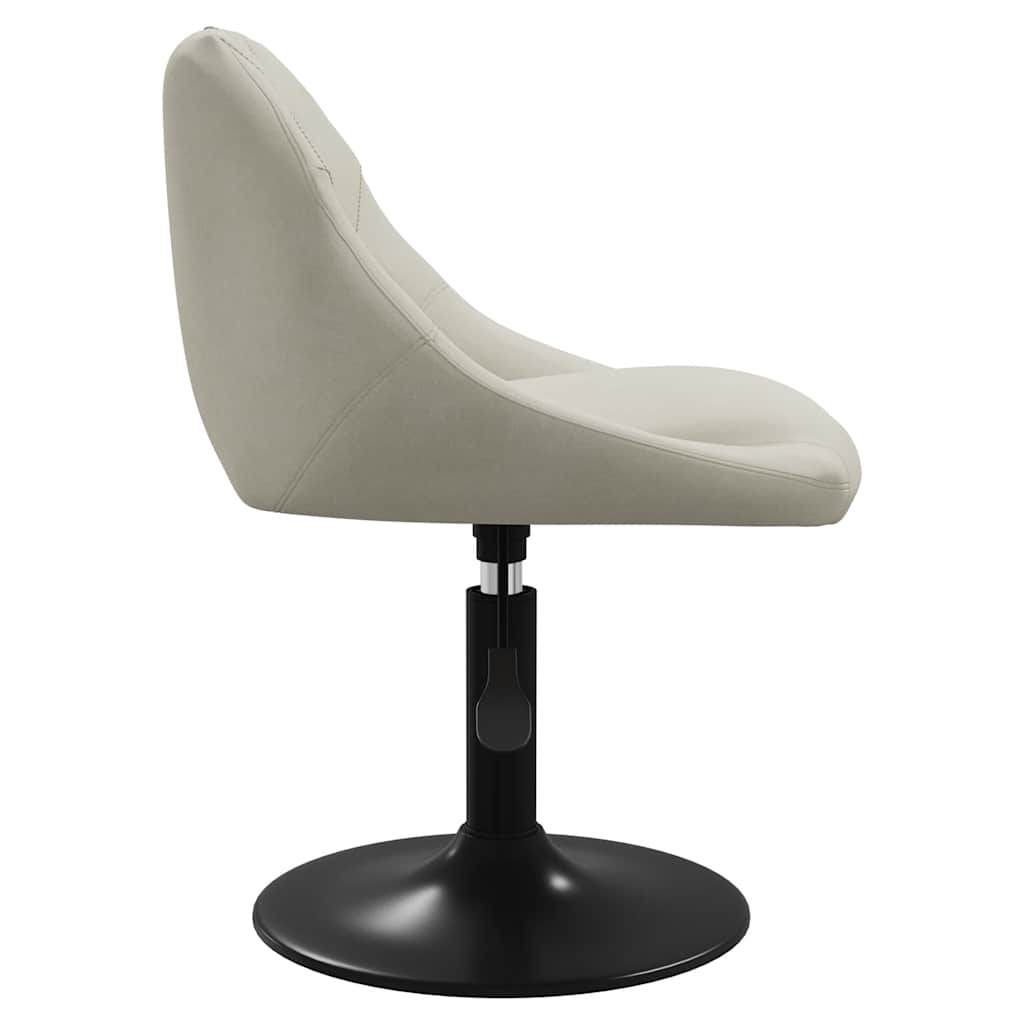 Vidaxl Swivel Dining Chairs, 2 Pcs, Cream, Velvet