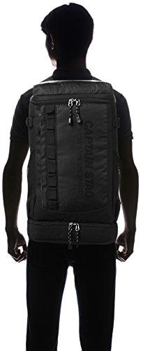 Captain Stag Backpack (21L) B5 PC/Tablet Compatible, Square Style, Black