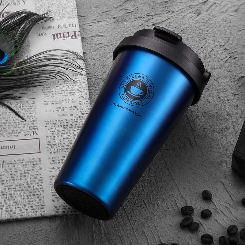 2025 Vacuum Stainless Steel Coffee Cup, Creative Handle Insulated Cup, Vacuum Portable Car Cup, Suitable for Outdoor Office Use