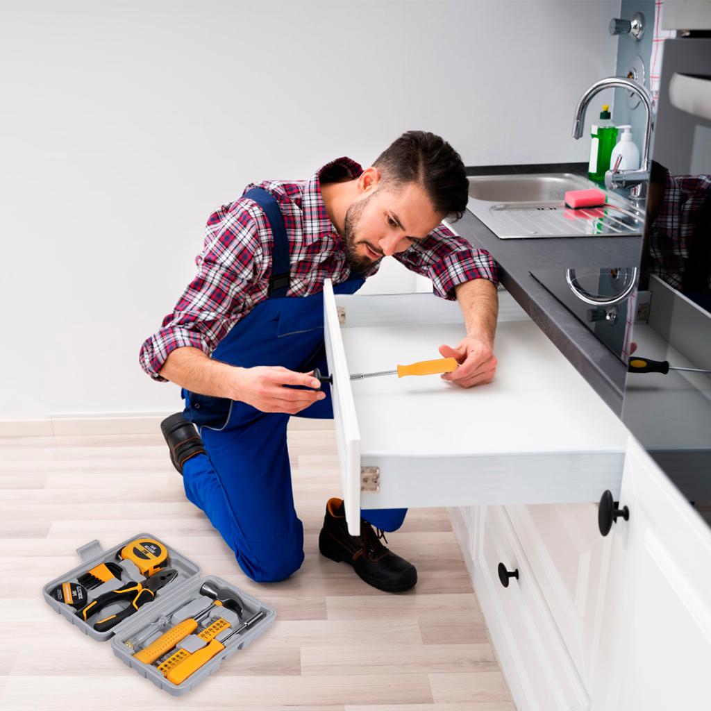 Multifunktionales Wartungswerkzeugset Material aus Kohlenstoffstahl robust und langlebig Ergonomischer Griff Heimwerker-Reparaturset