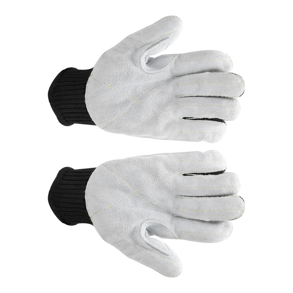 Pair Protective Gloves Grade 5 AntiCutting Polyethylene Fiber Leather for Workshop Security