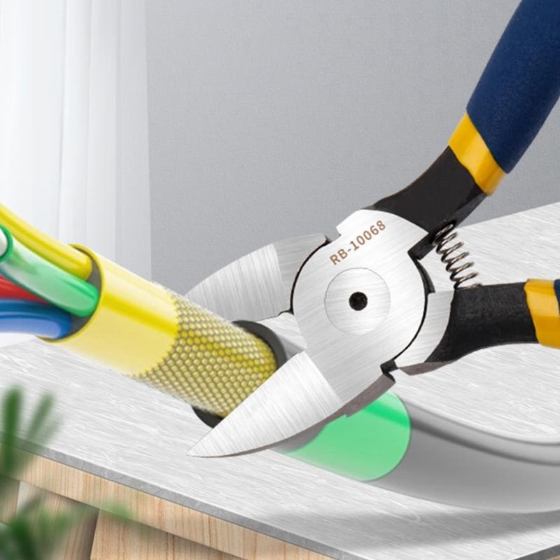 Diagonal Cutter Diagonal Cutting Pliers Wire Stripping Tool Side Cutter Cable Burrs Electricians Repair Tool
