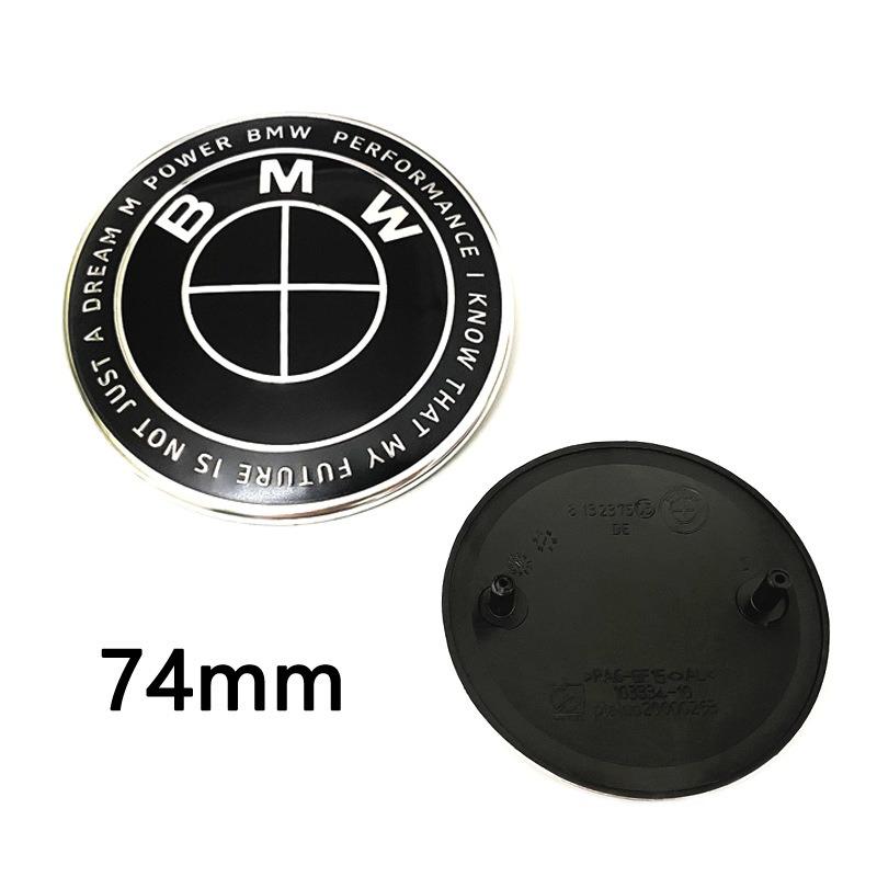 DECW8 1/4/7Pcs Car Hood Rear Emblem Steering Wheel Stickers Rims Cap Badge For BMW G01 G20 X3 X5 F30 E36 F20 E46 X6 M4 E60 E93 E87