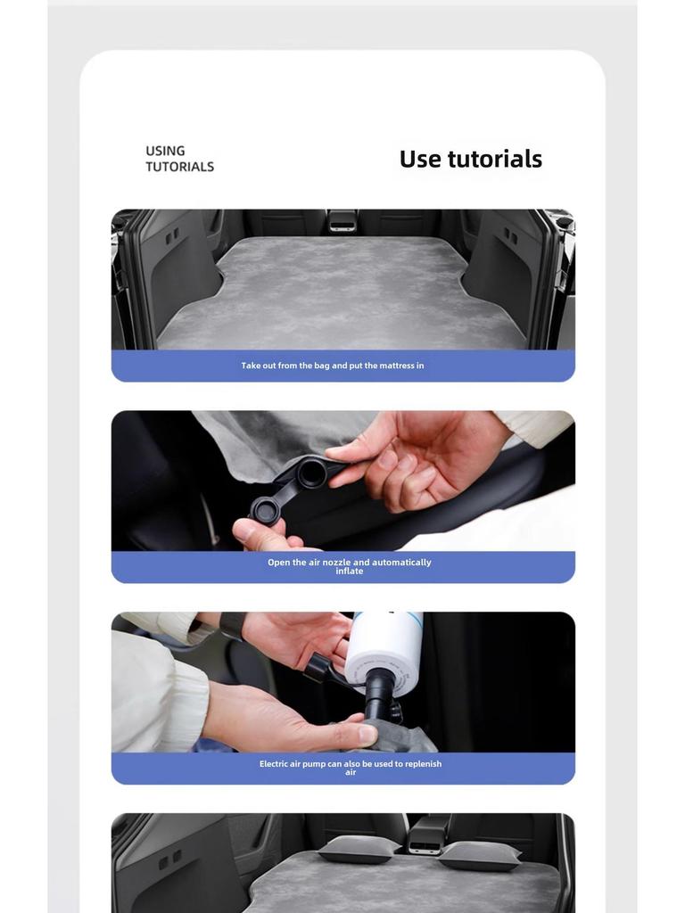 BYD Tang Car Bed Inflatable Sleeping Pad for Rear Seat Trunk