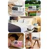 15W Wireless Charging Bluetooth-compatible Speaker with LED Mirror Clock Double Alarms Not Theft Designs Suitable for Home Office