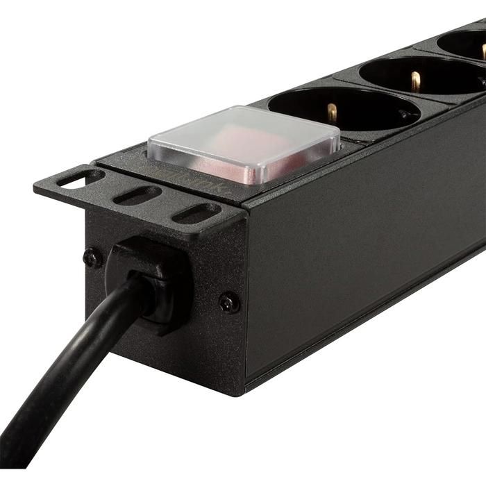 LogiLink Unité de distribution secteur (rack-montable) CA 250 V 3500 Watt entrée : CEE 7-7 connecteurs de sortie : 9…