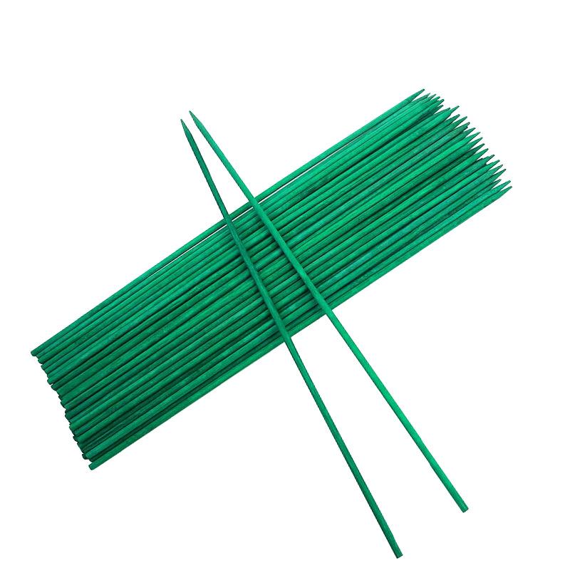 Green Dyed Bamboo Support Rod for Plant Growth and Flower Arrangement