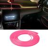 5M Pink Car Interior Trim Strips Universal Car Gap Fillers DIY Flexible Strip Garnish Auto Molding Line Decorative Accessories