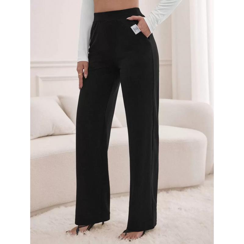 

High Waist Hip Lift Wide Leg Yoga Pants L77335 S чёрный