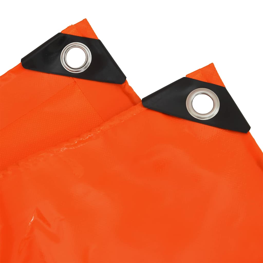 Plane 650g m² Orange 1.5 x 20 m Waterproof Canvas with PVC Coating