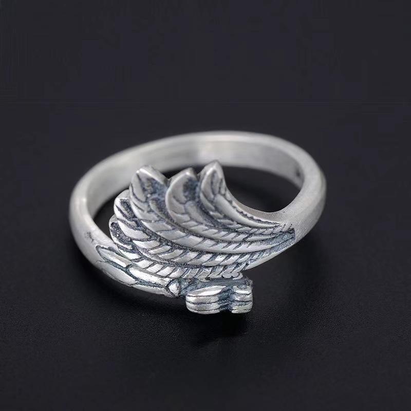 Simple Retro Three-dimensional Peacock Ring Female Ring