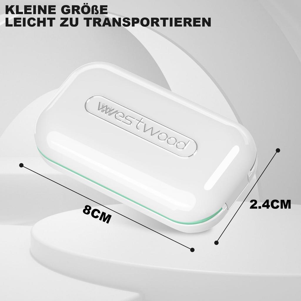 Pill Cutter Invisible Storage Box Portable 2 In 1 Mini Medicine Tablet Medicine Small Small Medicine Box Health Pills Case