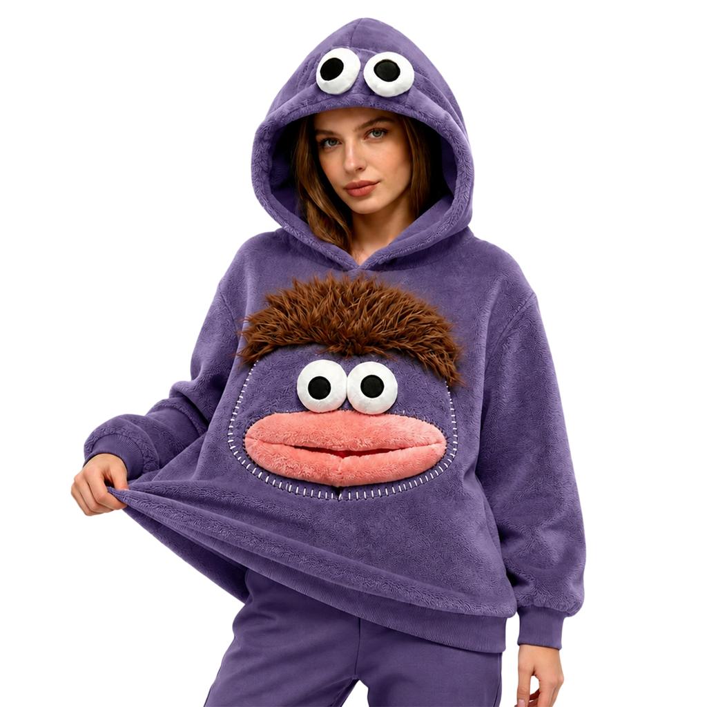 Funny Halloween Hooded Pajamas for Adults with