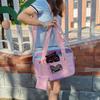 Borsa Tote in Tela JK: Borsa a tracolla versatile a spalla singola per studenti e fan di COS Anime - Ideale per il pendolarismo e i laptop