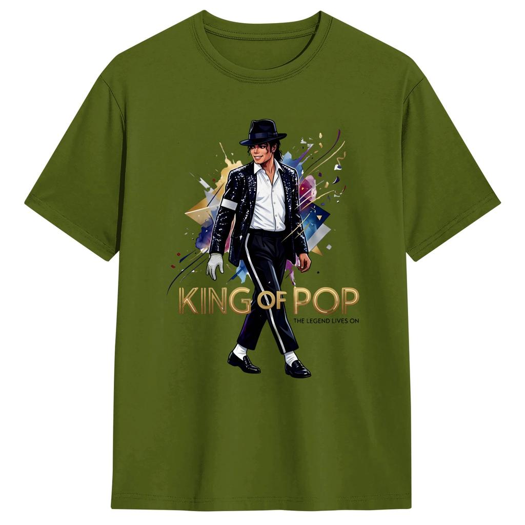MMichael JJackson King Of Pop T Shirt Summer Y2K Fun TShirts Cotton Hipster Tee Shirt For Unisex Casual Top Tees