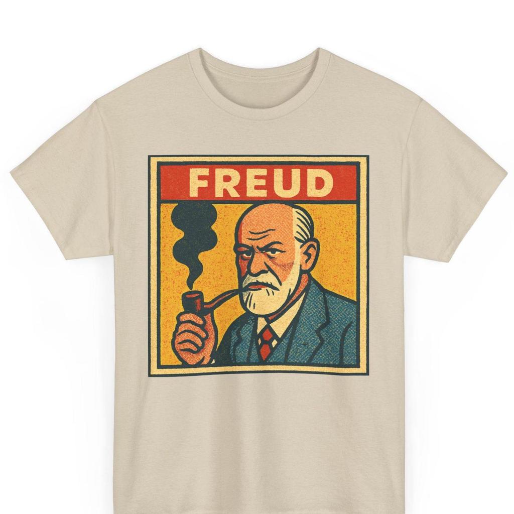 Sigmund Freud Comic T-Shirt: Retro Psychology Humor Graphic Tee
