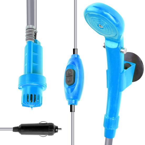 

Электрический водяной насос 12 В, автомобильная стиральная машина, кемпинг, туризм, путешествия, уличный душ, комплект синий