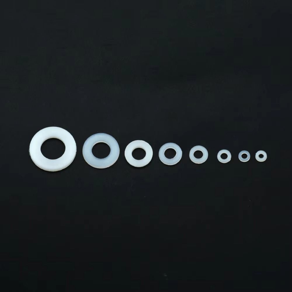 500Pcs 8 Sizes Plane Spacer Seals O Ring Assortment Kit Insulation Gasket Ring New Nylon Washer