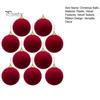 Sophisticated Holiday Decorations 10/20Pcs Christmas Balls Velvet Xmas Tree Hanging Ornaments Neutral Tone with Ribbon Weddings Birthdays Home