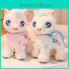 Pony Rainbow Soft Plush Toys Flannel Material Children Bedroom Dolls Decoration