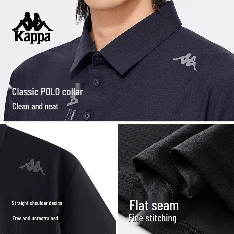 Kappa Men s 2025 Summer Cooling Short-Sleeve Polo Shirt M