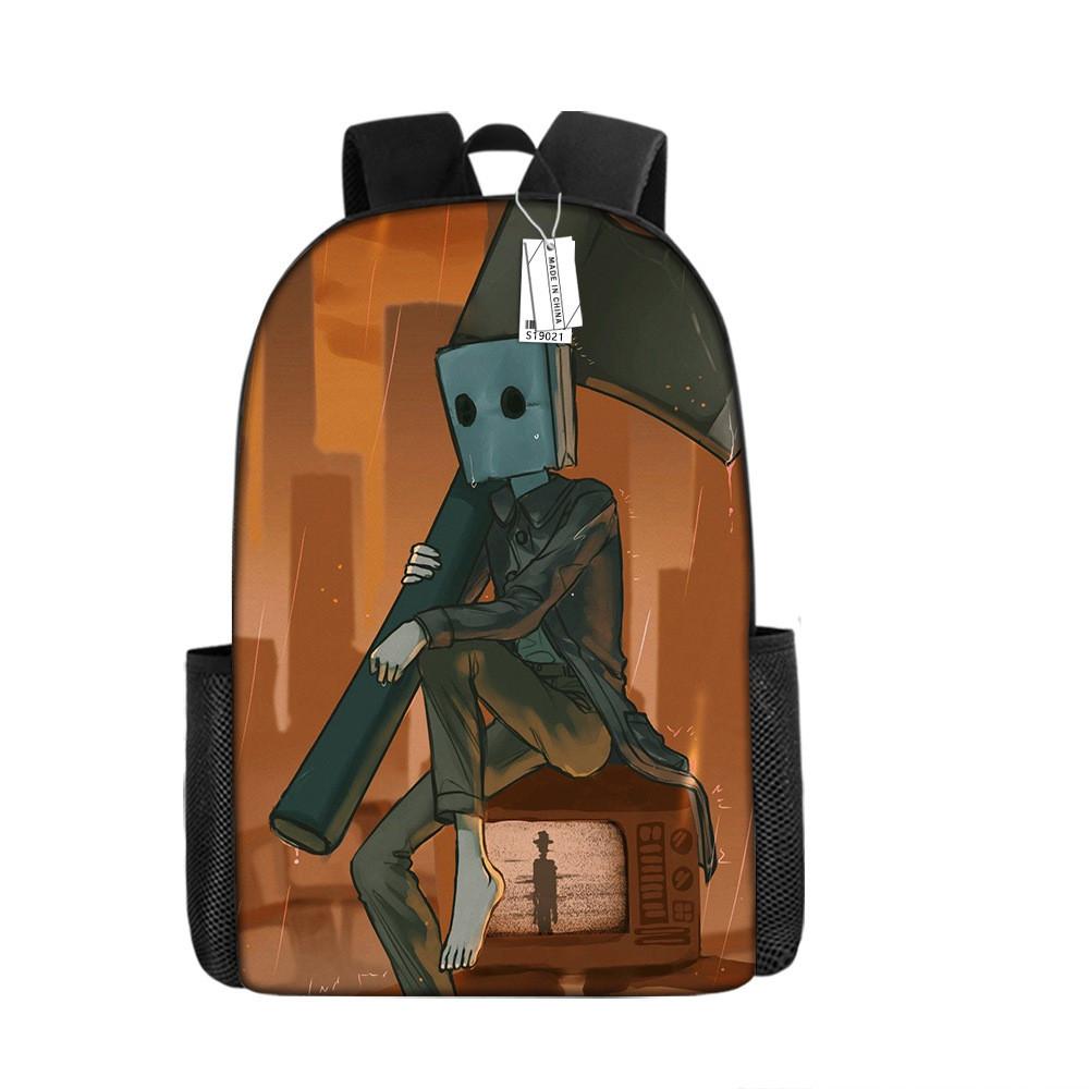 Skibidi Toilet Character Kids Backpack With Breathable Oxford Cloth For School Use