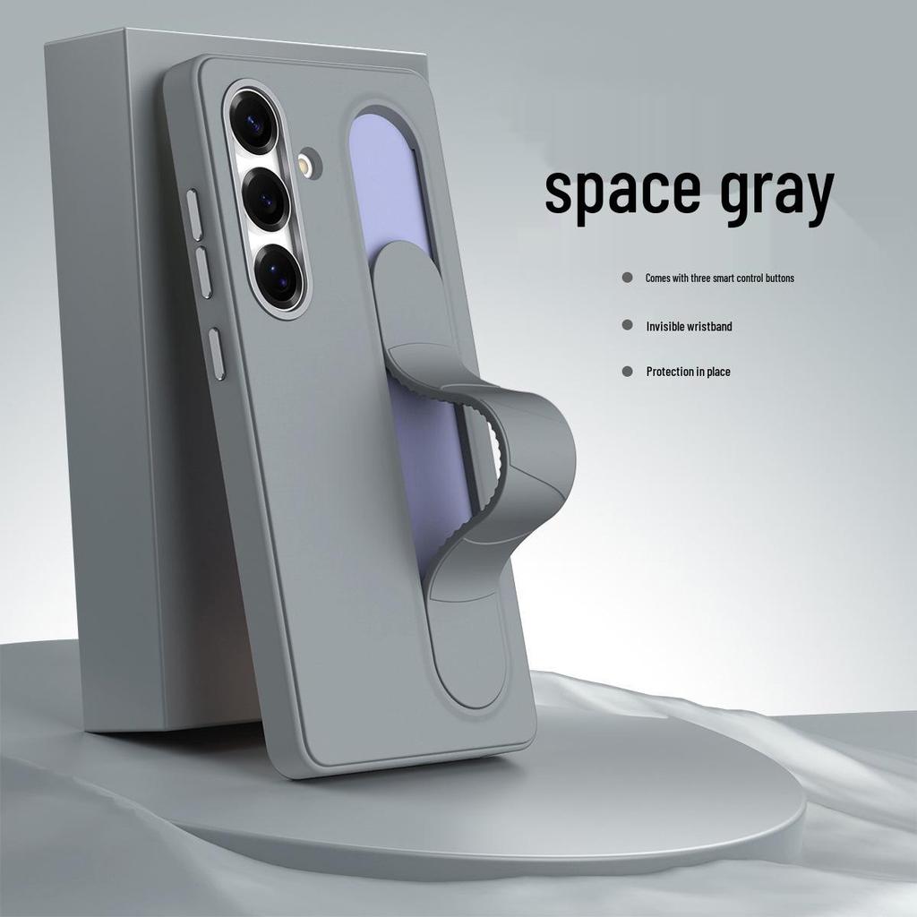 Samsung S25 Ultra Leather Case: Premium Stand & Full-Coverage Wristband for S23U, S24