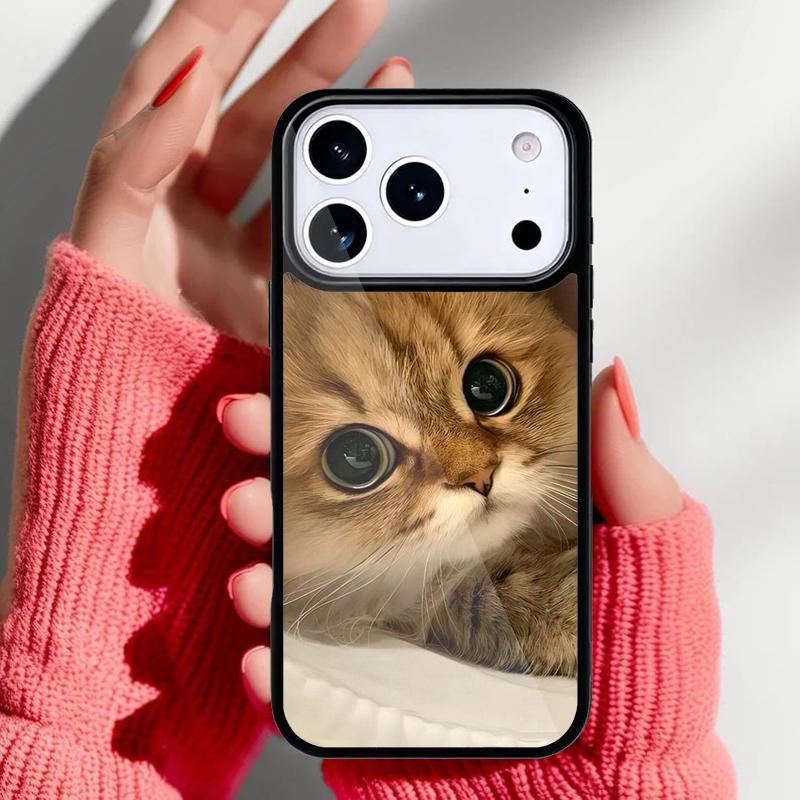 Lovely cat cute Phone Case for iPhone 17 16 15 14 13 Pro Max Back Cover for 12 11 Pro Coque