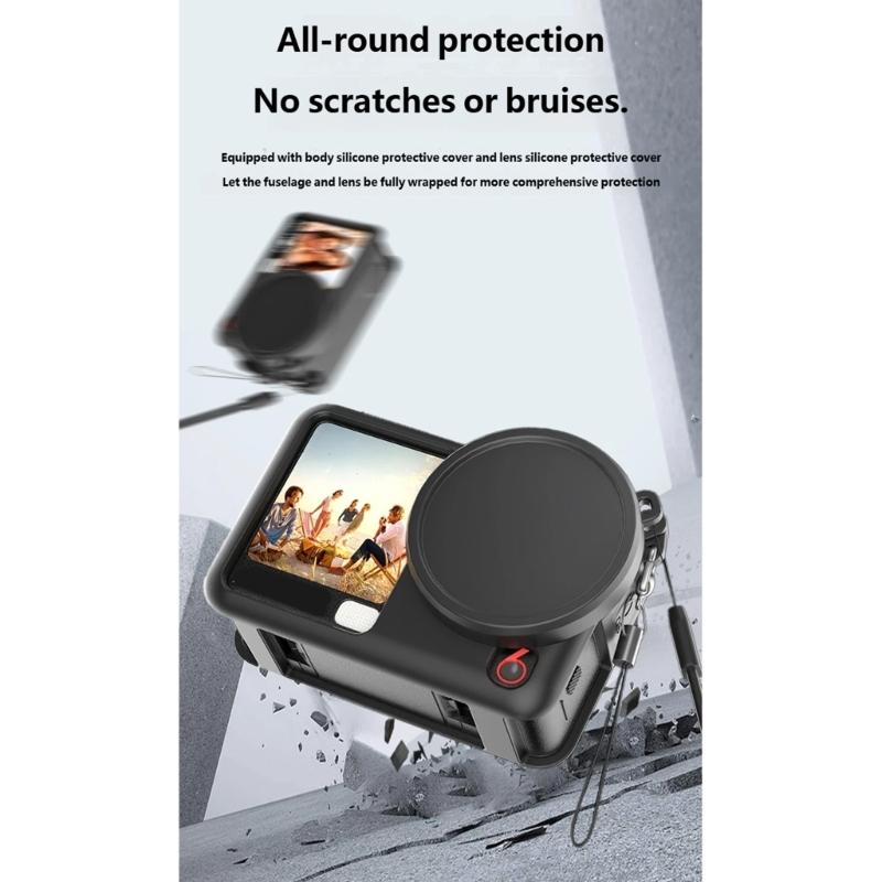 Soft Silicone Lens Caps For Action 6 Camera Cover Shell Scratch Resistant Dustproof Protector,Silicone Lens Cover