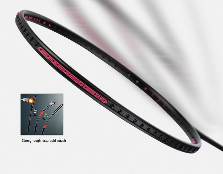 Racchetta da Badminton Chishengdi VT-ZF5U 72g Multicolore Offensiva - Full Carbon, Finitura Opaca, Incordata, Super Leggera per Allenamento